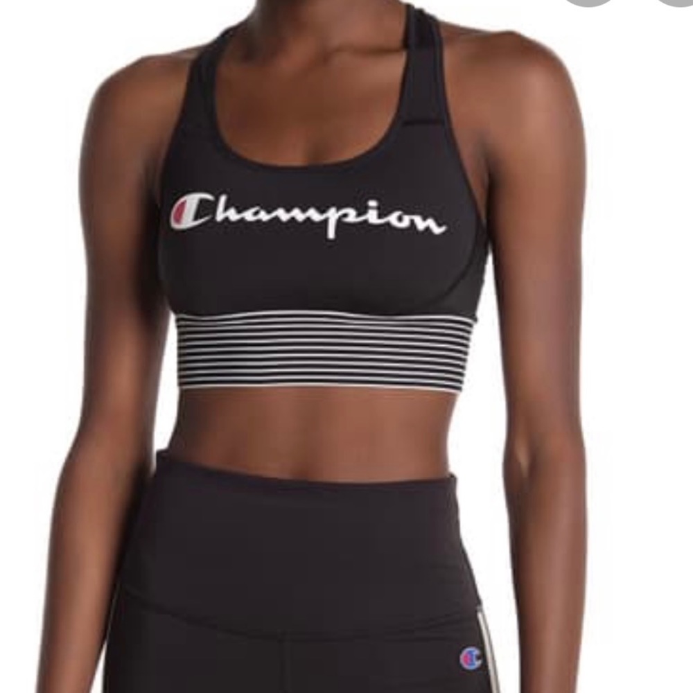 NWT Champion Logo Compression Sports Bra Size XS